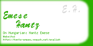 emese hantz business card